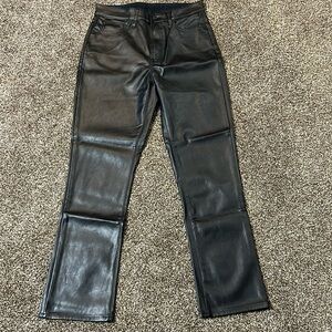 Gap Black Pleather Pants